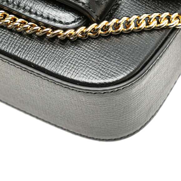 GUCCI Authentic Black Leather Horsebit Shoulder Bag - Picture 5 of 13